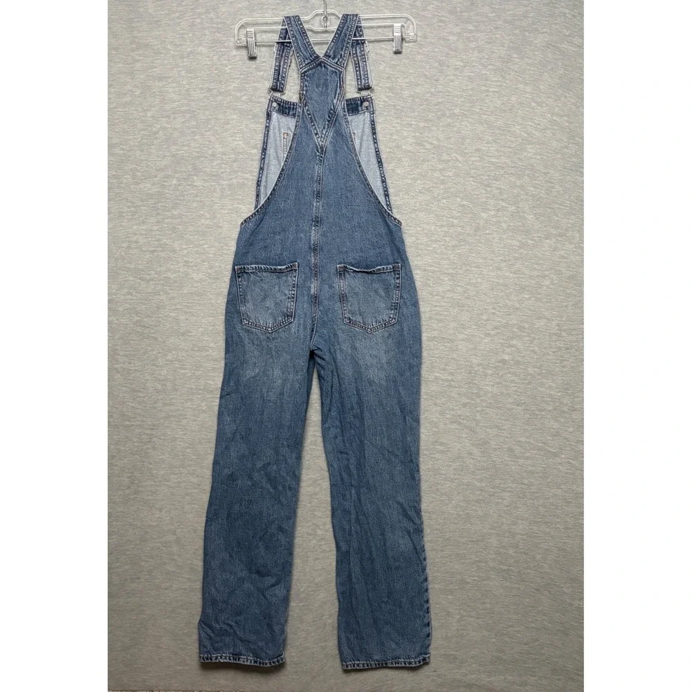 GAP Denim Loose Straight Overalls‎ Adjustable Straps Distressed Kids XL